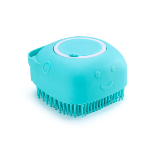 2-in-1 Pet Bath Brush with Built-In Shampoo Dispenser