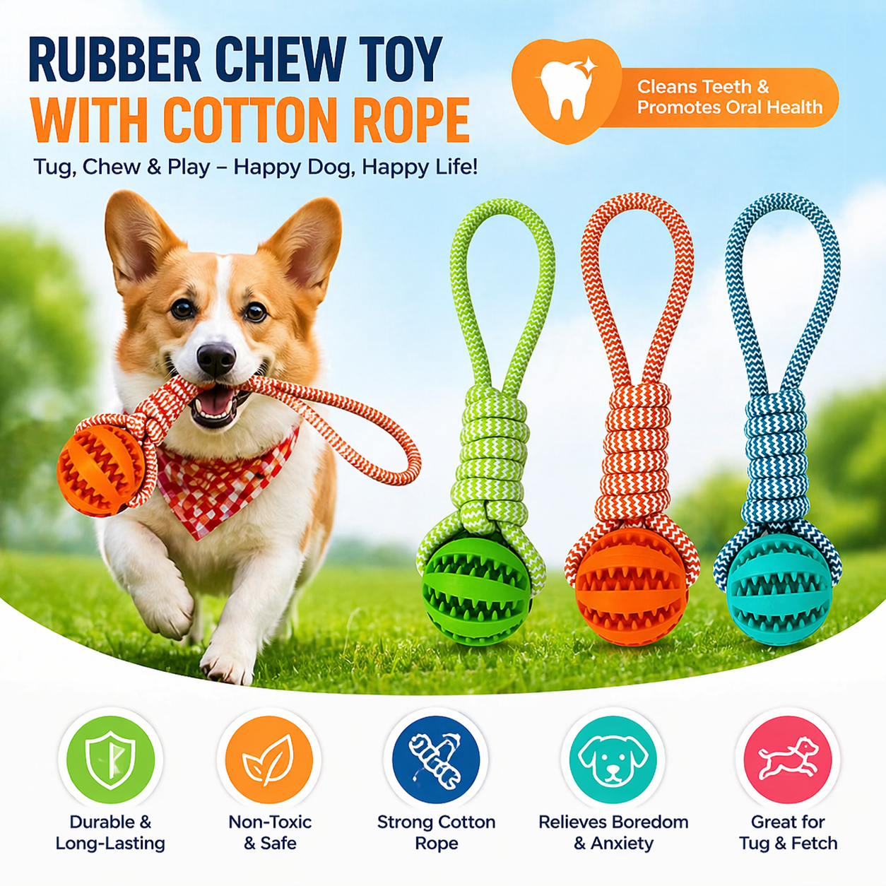 Tough Chew Toy for Strong Jaws