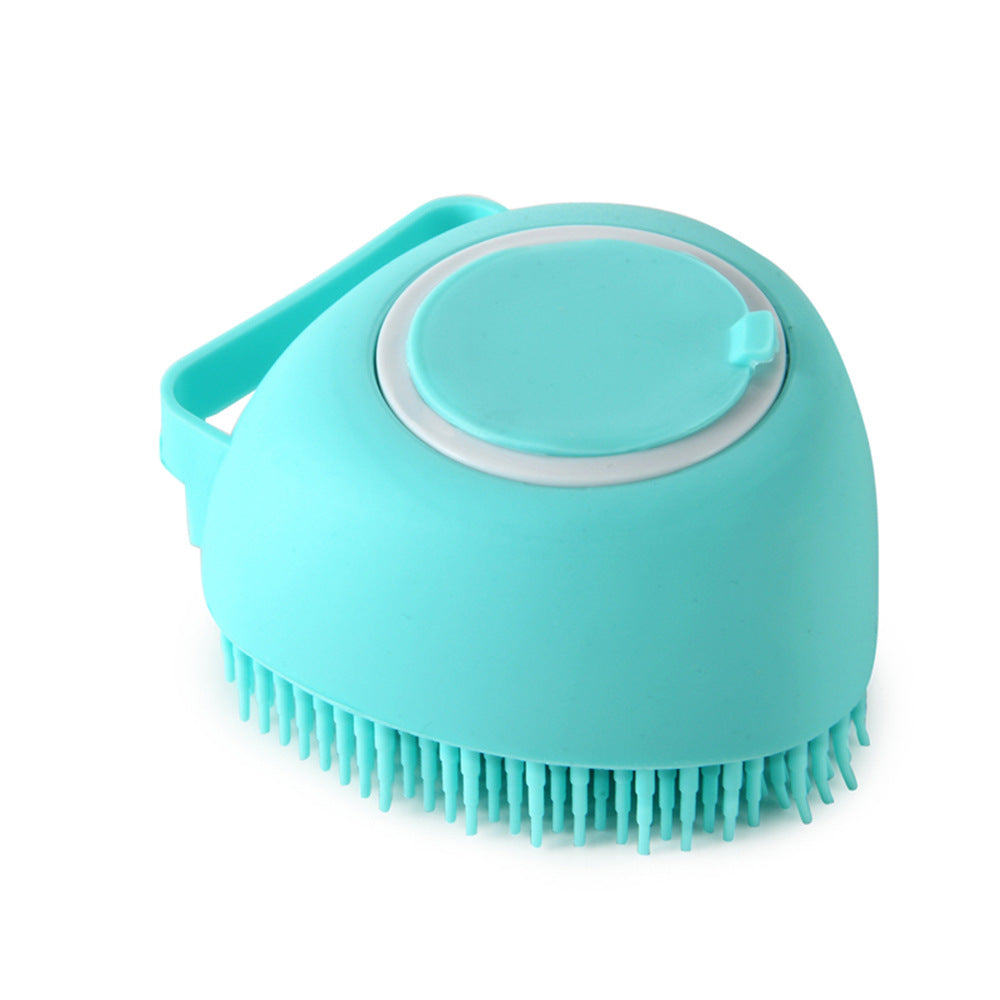 2-in-1 Pet Bath Brush with Built-In Shampoo Dispenser
