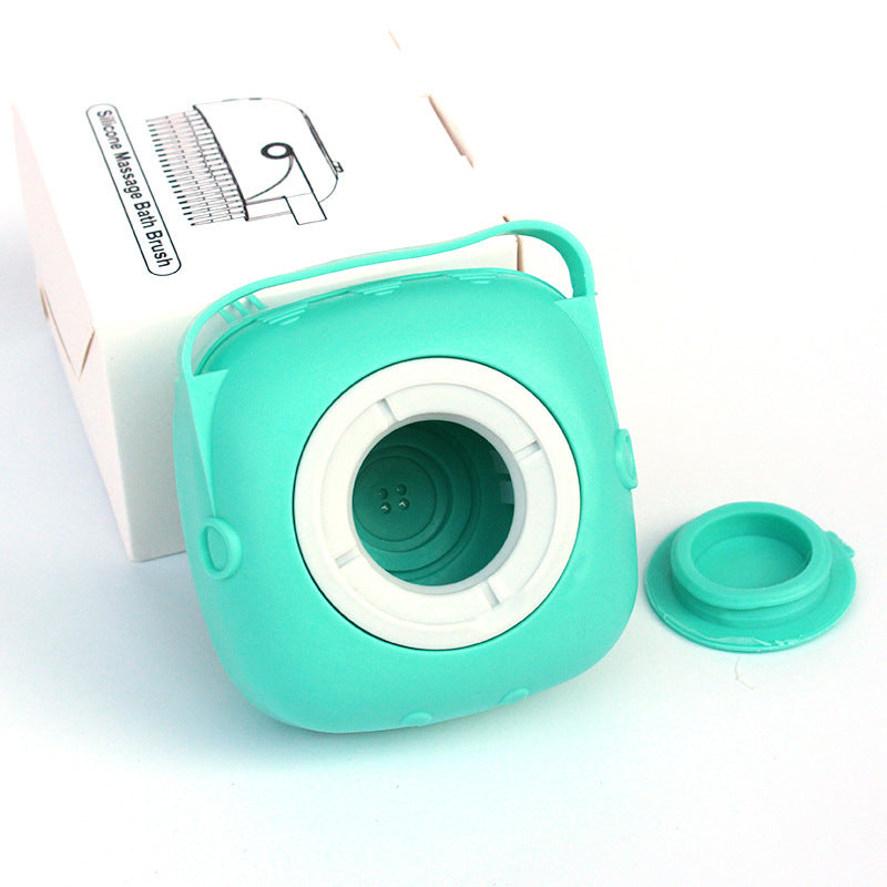 2-in-1 Pet Bath Brush with Built-In Shampoo Dispenser