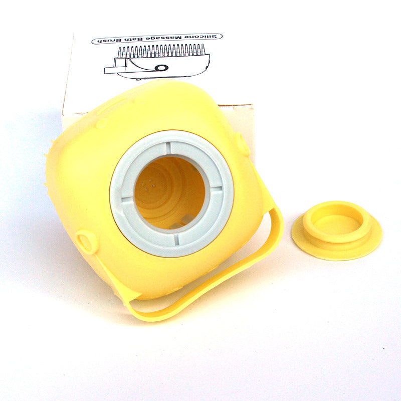 2-in-1 Pet Bath Brush with Built-In Shampoo Dispenser