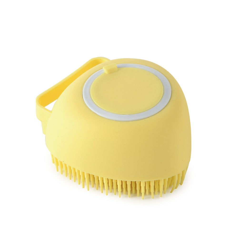 2-in-1 Pet Bath Brush with Built-In Shampoo Dispenser