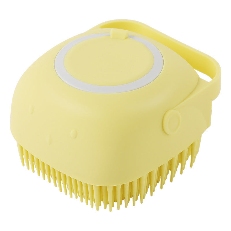2-in-1 Pet Bath Brush with Built-In Shampoo Dispenser